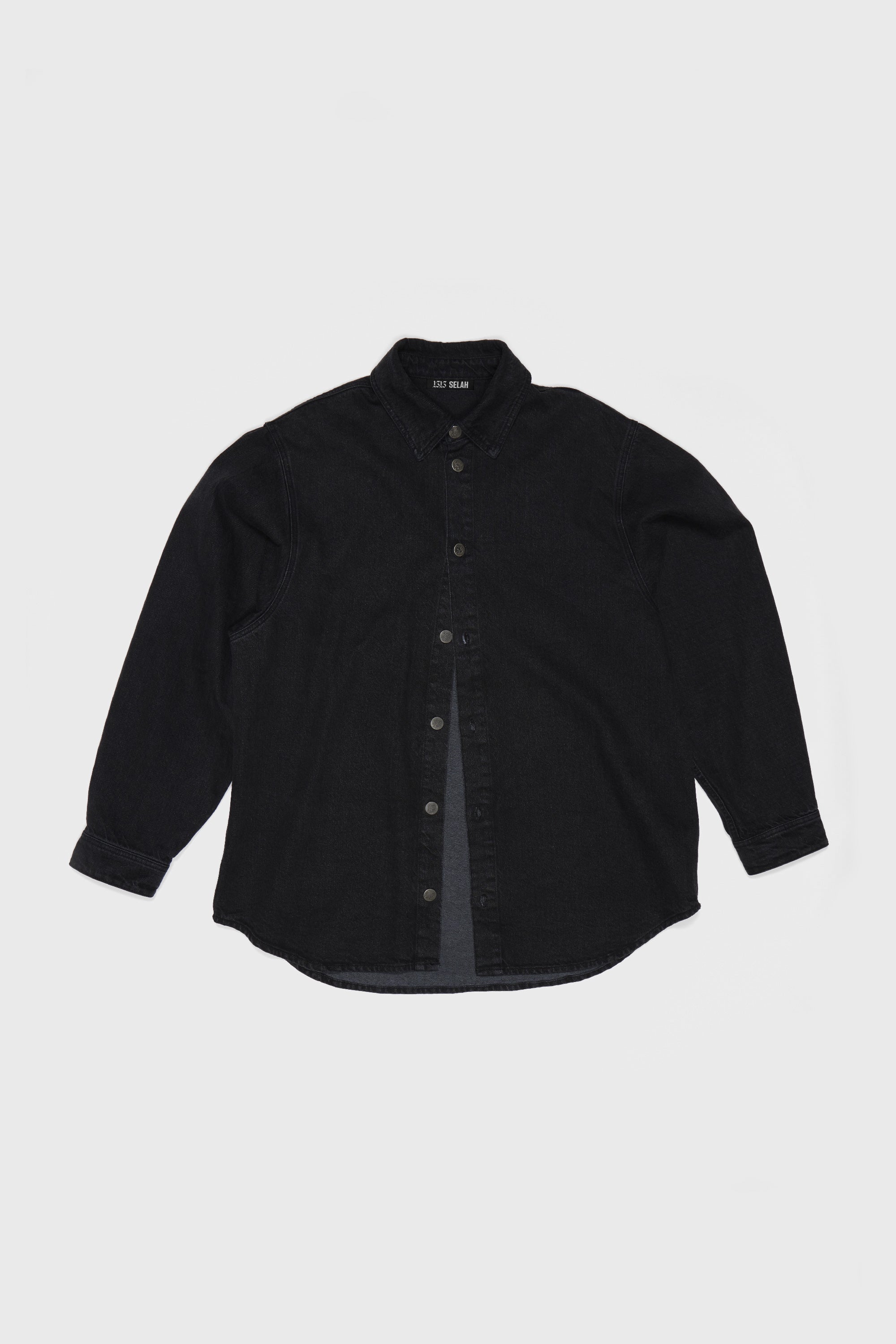 DENIM OVERSHIRT BLACK – 1313 Selah
