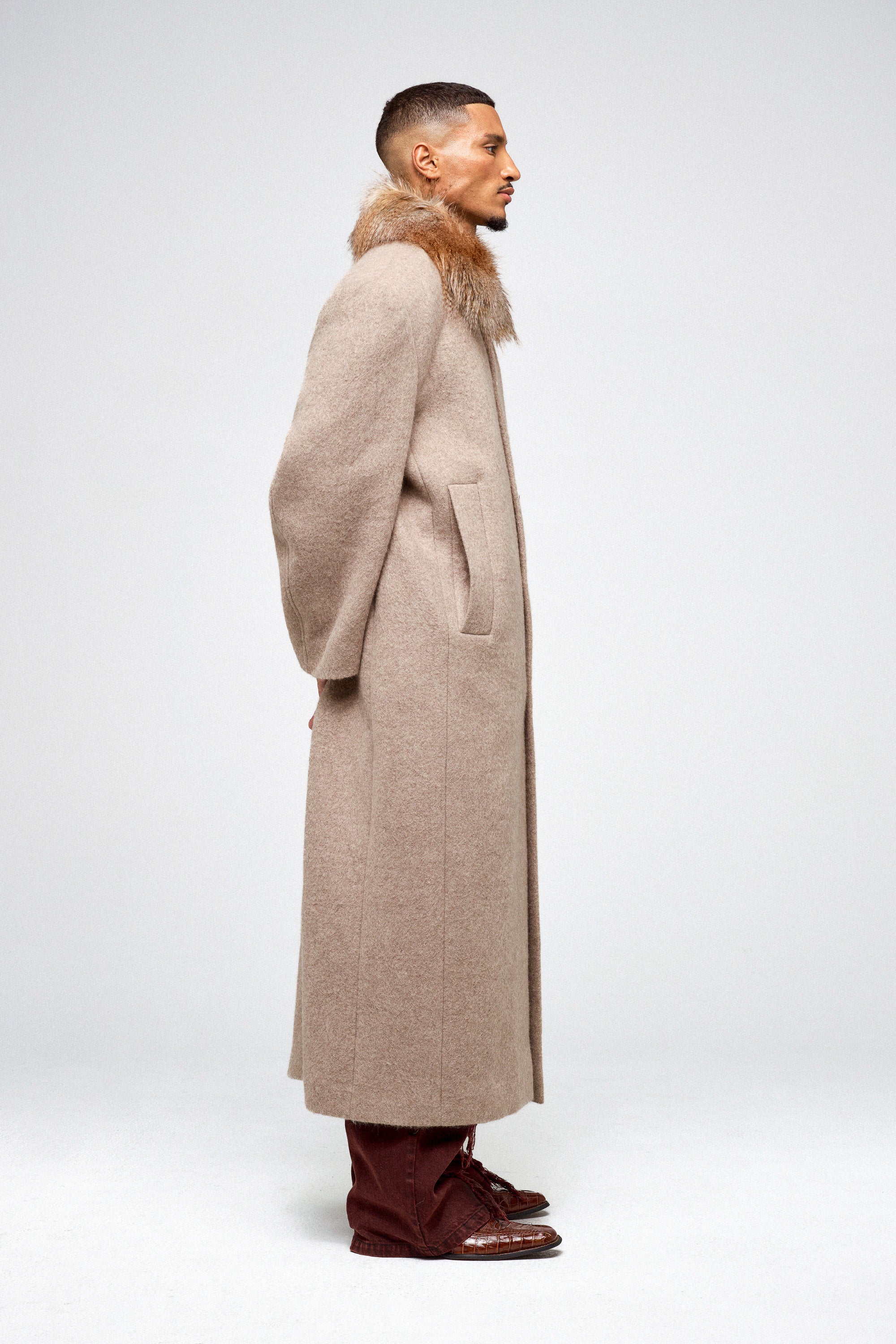 CASHMERE COAT TAUPE – 1313 Selah