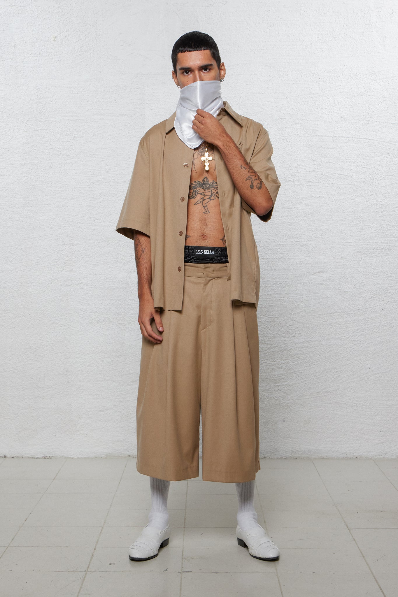 Juan Suit Shorts Beige