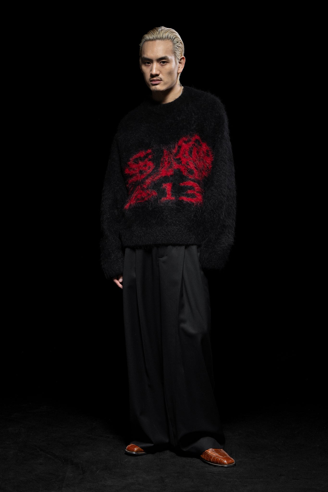 ROSE ALPACA CREWNECK