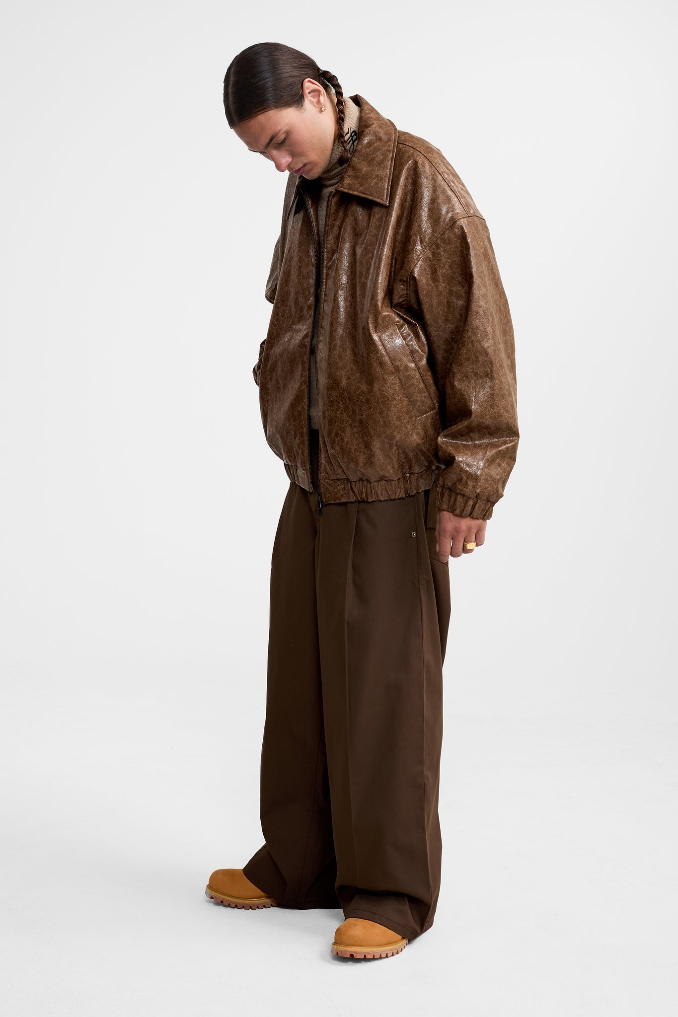 VALPO FAUX LEATHER JACKET
