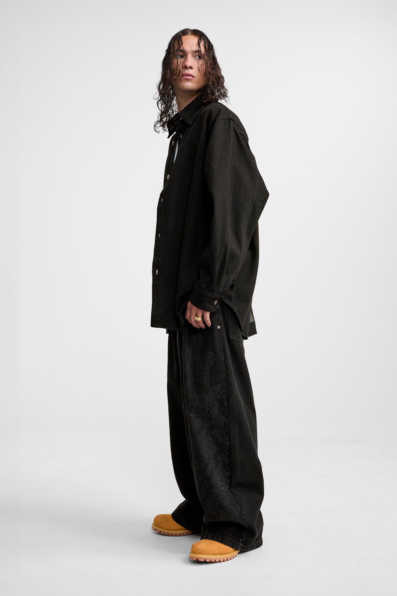 DENIM OVERSHIRT BLACK