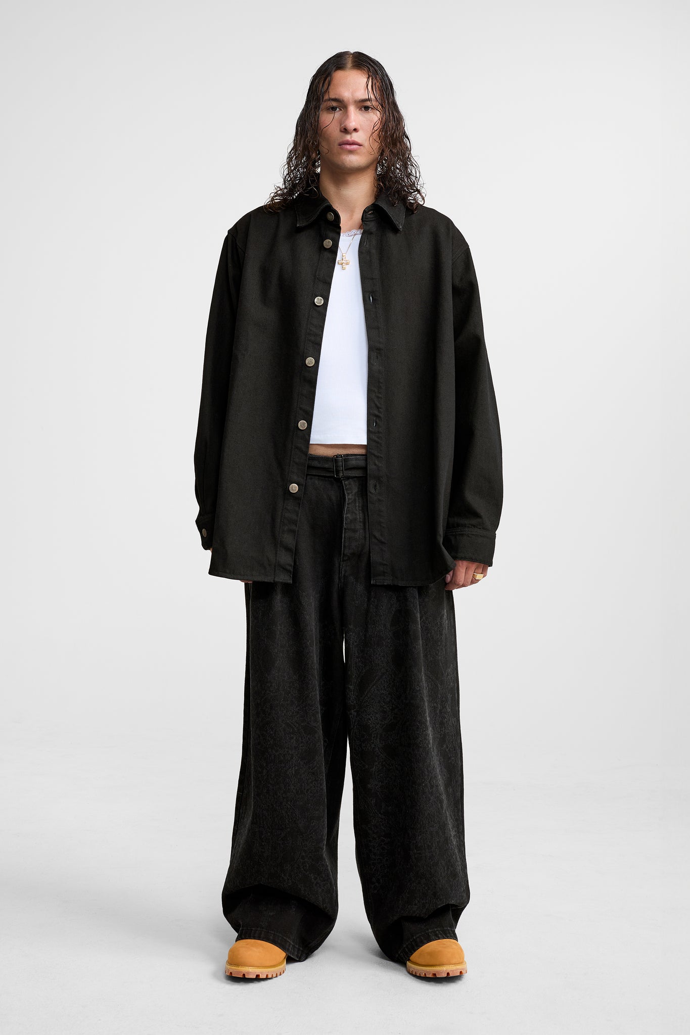 DENIM OVERSHIRT BLACK