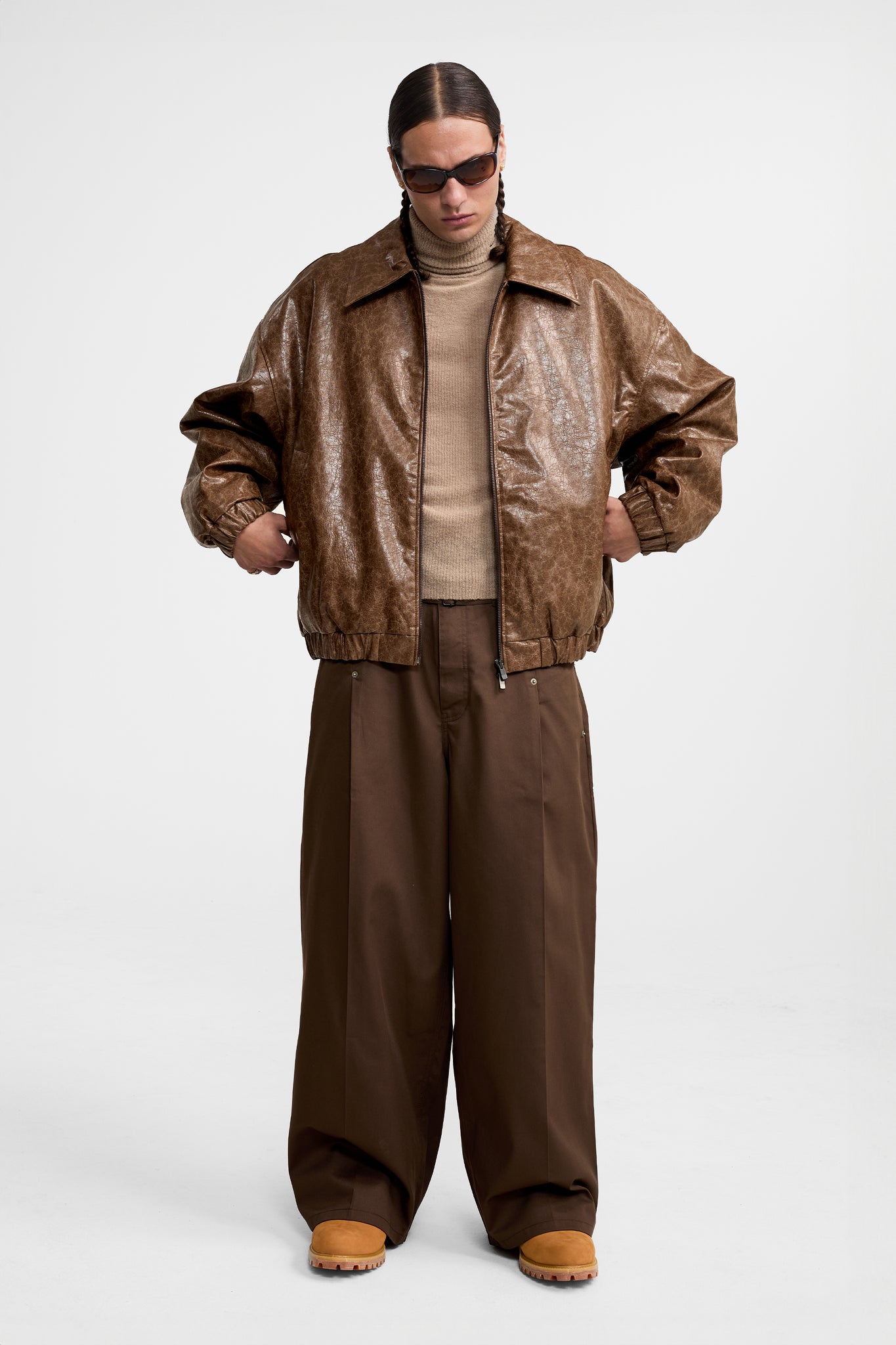 VALPO FAUX LEATHER JACKET