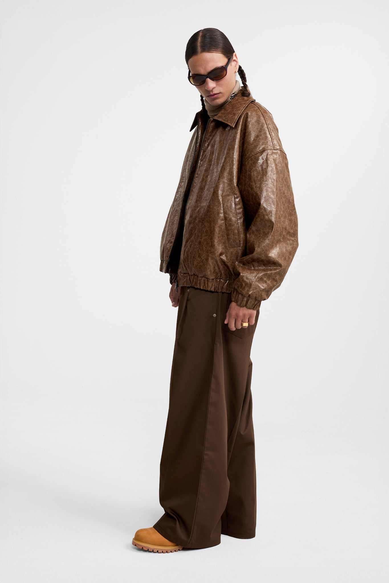 VALPO FAUX LEATHER JACKET