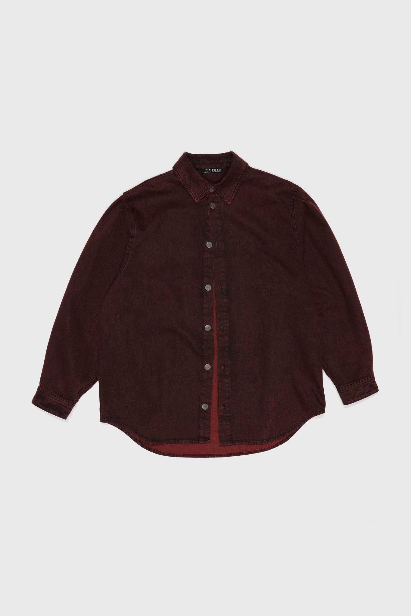 DENIM OVERSHIRT RED