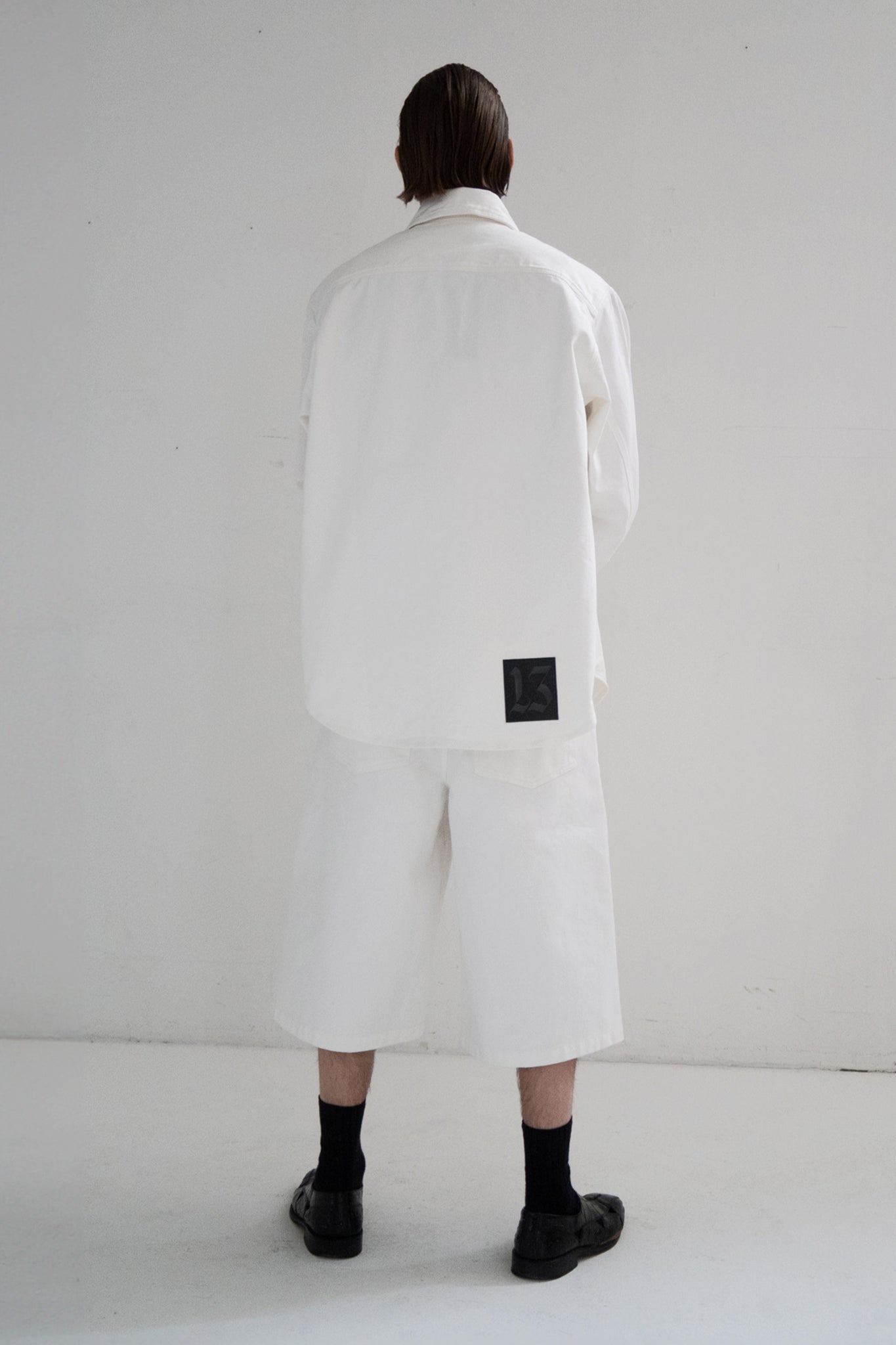 DENIM OVERSHIRT OFF-WHITE