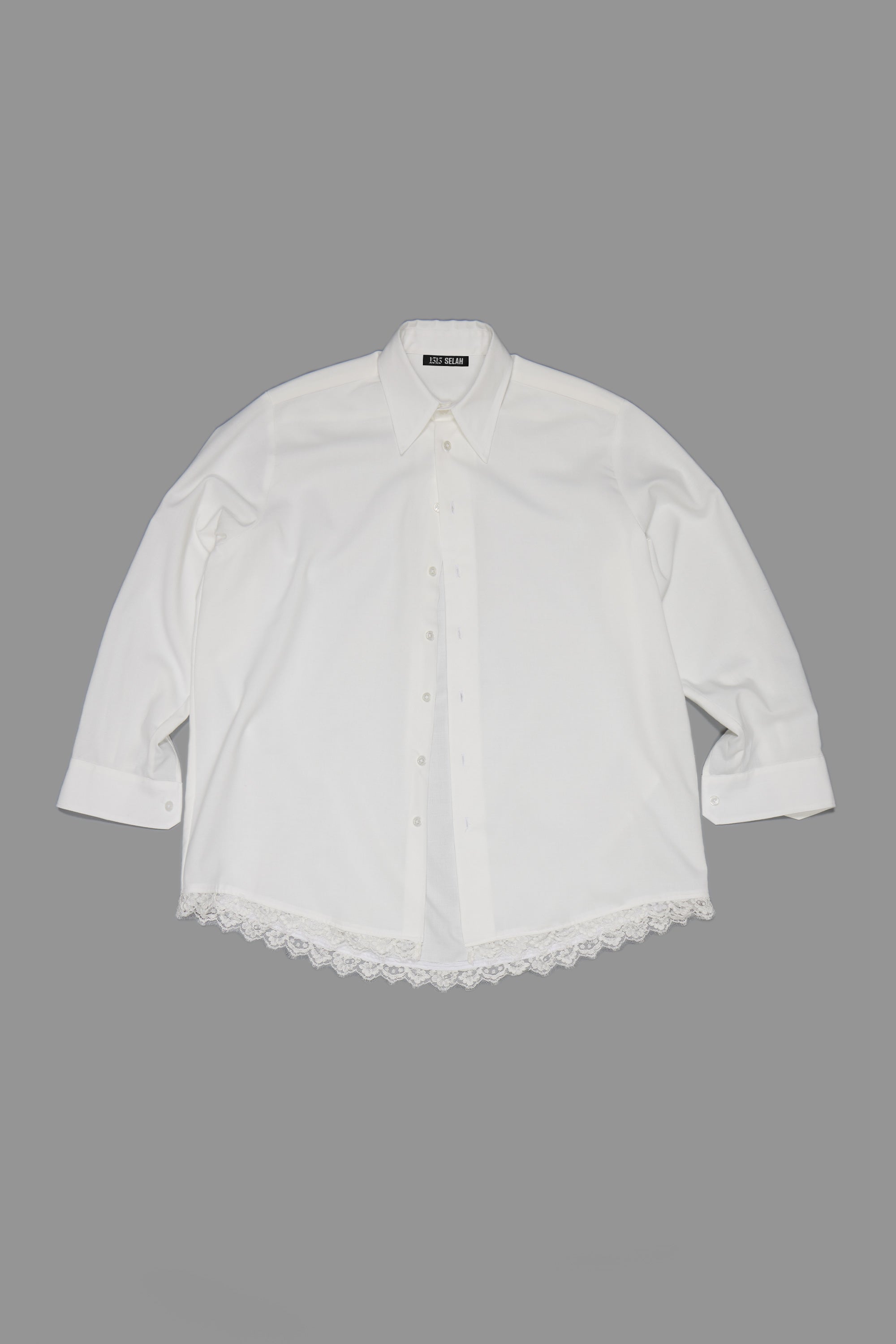 LACE SHIRT WHITE (MADE TO ORDER) – 1313 Selah