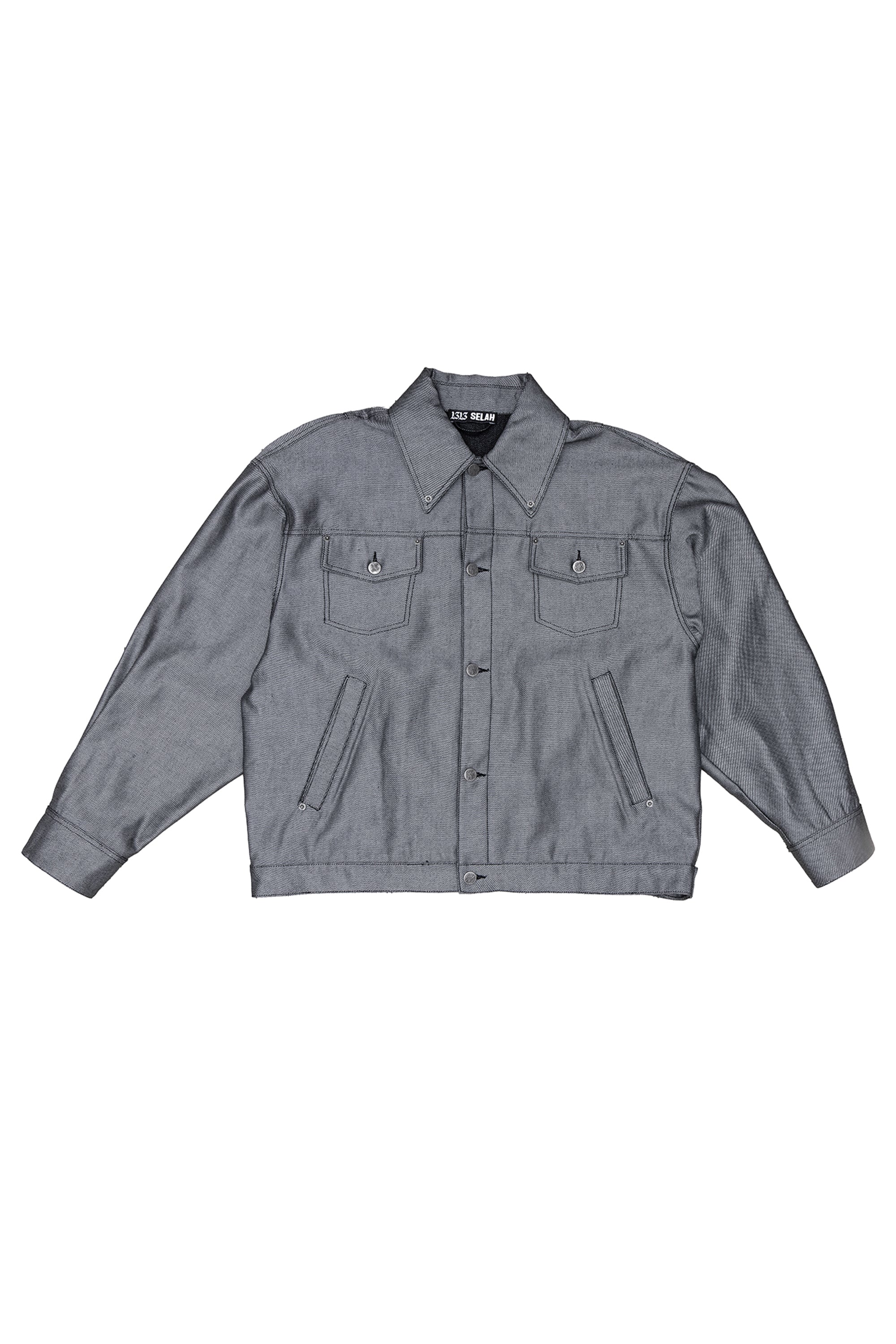 Santiago Silver Denim Jacket – 1313 Selah