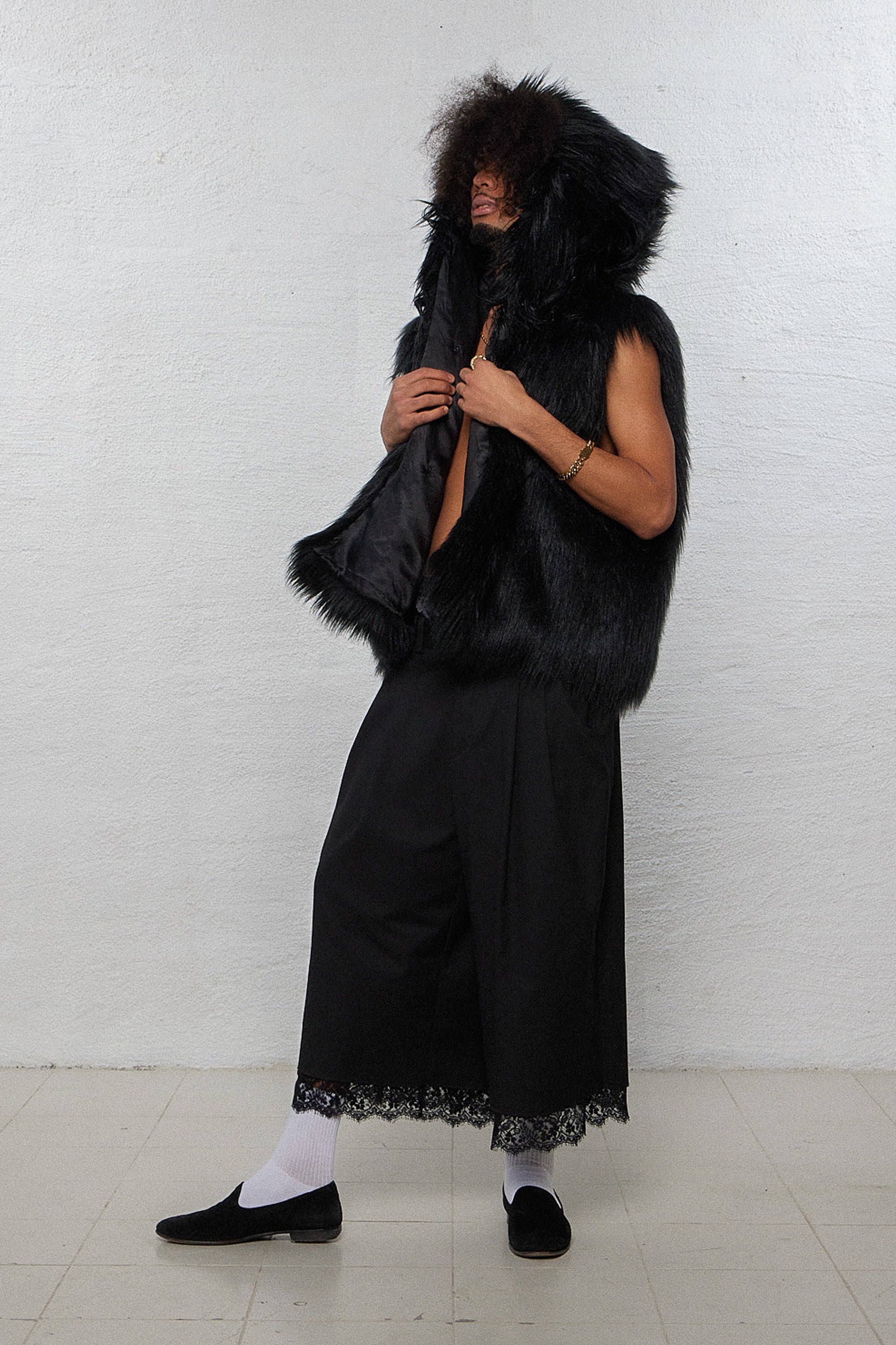 2023秋冬 Hella （ヘラ） SLAB KNIT COCOON VEST Cocoon Puffer Vest – Look By M